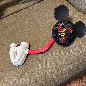 MICKEY MOUSE EARS Battery Operated STROLLER Table Clip On Fan TOY DISNEY PARKS